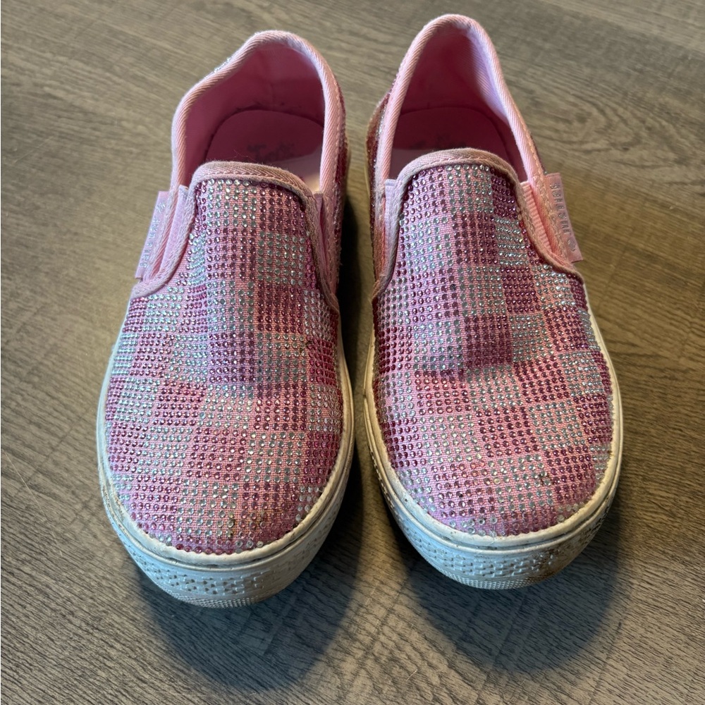 Justice Pink Bling Shoes Size 12
